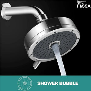 Fossa 5"x 5" Wondra 3-Spray Multifunction Overhead Shower Without Arm Wall-Mount Chrome Finish Fossa Home