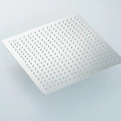 Fossa 6x6 Rain Overhead Shower Square 304 Stainless Steel Rain Showers Overhead Wall Mounted, Without Arm UOHS-002 Fossa Home