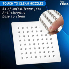 Fossa 8X8 Inch Rain Shower - Fossa Square High Pressure Shower Head Made of 304 Stainless Steel (Without Arm) Fossa Home