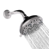 Fossa Fixed Shower Head | High Pressure Showerhead 6 Spray Settings 5 inch Adjustable Shower Head Saturating Massage bubbling saturating & Massage... Fossa Home