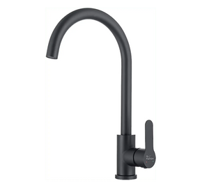 Fossa High Pressure Kitchen Faucet 360° Swivel, Stainless Steel Kitchen Faucet, Kitchen Mixer Tap with High Spout-257mm (Black) Fossa Home
