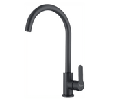 Fossa High Pressure Kitchen Faucet 360° Swivel, Stainless Steel Kitchen Faucet, Kitchen Mixer Tap with High Spout-257mm (Black) Fossa Home