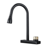 Rainfall Kitchen Sink Faucet Pull Out Four Water Outlet Modes Cold and Hot Can Rotate TAP - Fossa Home