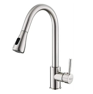 Fossa Stainless Steel Pull-Down Kitchen Mixer Tap – Silver - Fossa Home