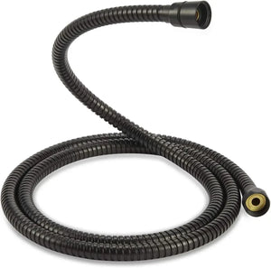 Stainless Steel Shower Hose Pipe - 1 Meter Black - Fossa Home