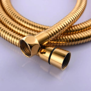 Stainless Steel Shower Hose Pipe - 1 Meter Gold - Fossa Home