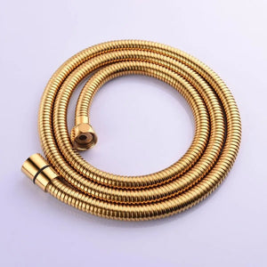 Stainless Steel Shower Hose Pipe - 1 Meter Gold - Fossa Home