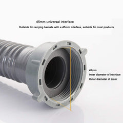 Fossa Flexible Waste Pipe, Kitchen Sink Pipe Device Single Tank Sink Drain Pipe Leaking Plug Fitting - Fossa Home