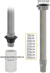Fossa Flexible Waste Pipe, Kitchen Sink Pipe Device Single Tank Sink Drain Pipe Leaking Plug Fitting - Fossa Home