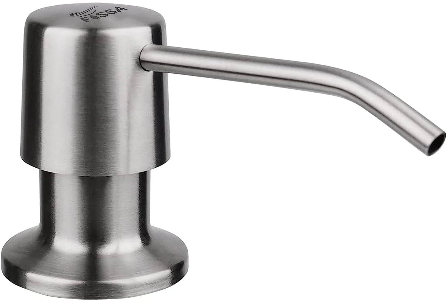 Fossa Soap Dispenser for Kitchen Sink Stainless Steel Built in Sink Soap Dispenser with Refillable Bottle 300ml Capacity Brushed Nickel - Fossa Home