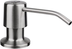 Fossa Soap Dispenser for Kitchen Sink Stainless Steel Built in Sink Soap Dispenser with Refillable Bottle 300ml Capacity Brushed Nickel - Fossa Home