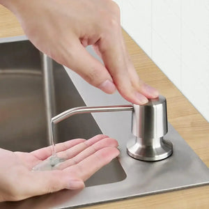 Stainless Steel Soap Dispenser for Kitchen Sink 300ml - Fossa Home
