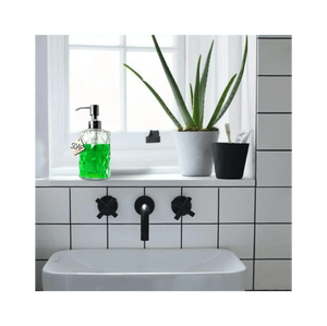 350ml Diamond White Glass Soap Dispenser - Fossa Home
