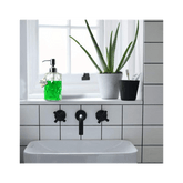 Fossa Diamond Design Glass Soap Dispenser, Kitchen Soap Dispenser with Rust Proof ABS Pump, Bathroom Soap Dispenser for Hand Soap, Soap, Lotion(Clear) - Fossa Home