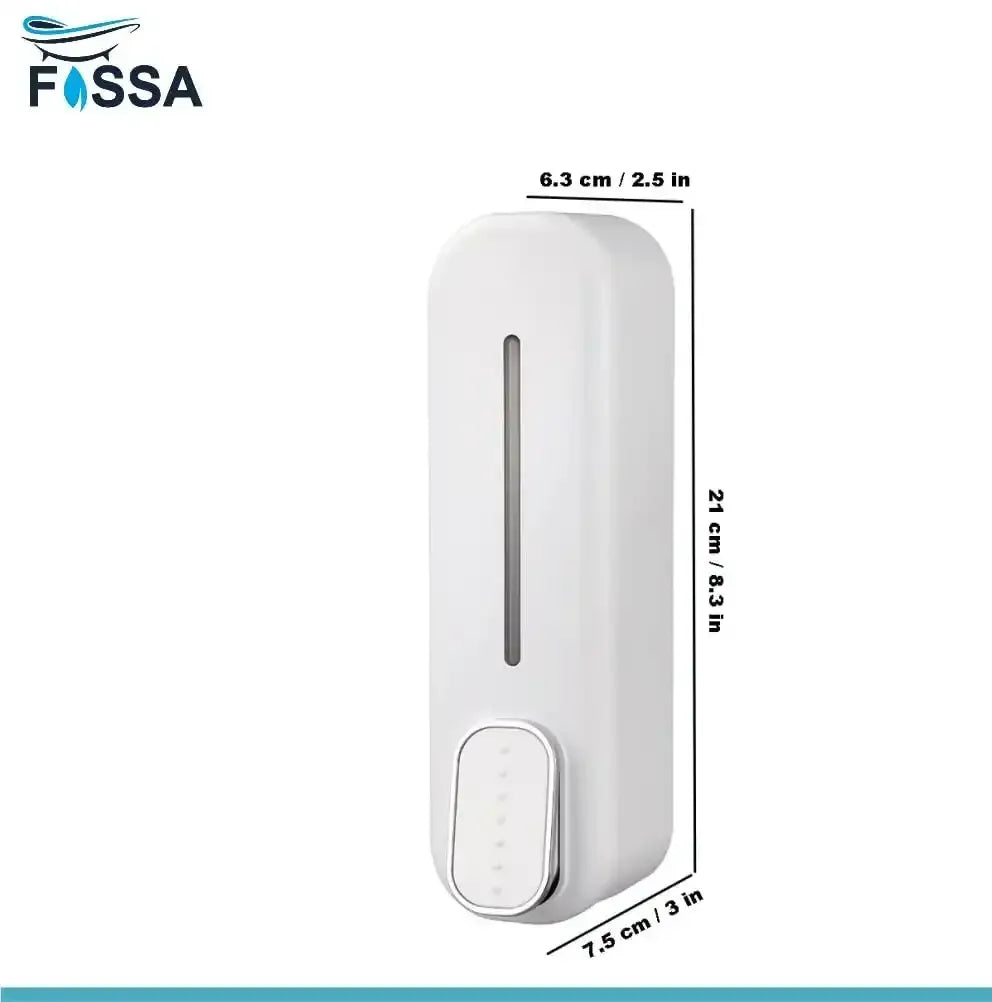 350 ml Wall Mounted White manual Soap Dispenser - Fossa Home