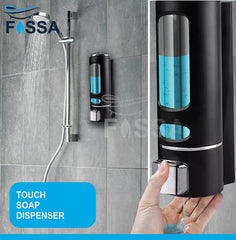 Fossa Wall-Mount Soap Dispensers 400ML Manual Soap Bathroom for Hair Shampoo Shower or Hand Cleanser SD-005 - Fossa Home