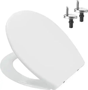 Fossa Dynamic White Toilet Seat with Soft Close Toilet Seat, Quick Release for Easy Cleaning, Top Fix Easy Installation, Standard O Shape Toilet Seats - Fossa Home