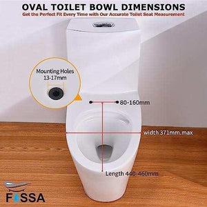Soft Close Toilet Seat white - Fossa Home