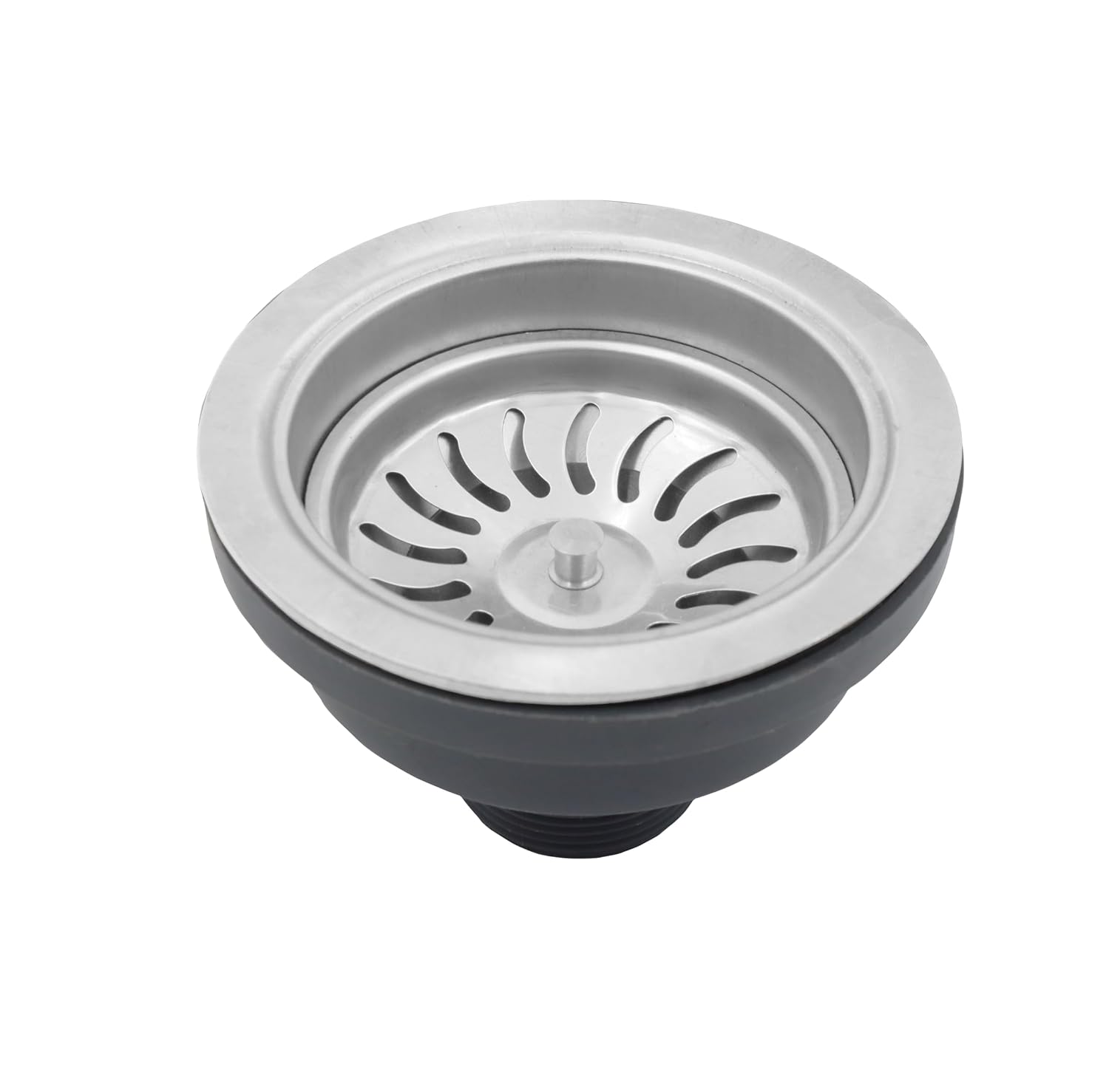 Fossa 4.5" Inch Sink Round Coupling, Stainless Steel Kitchen Sink PVC Coupling Matte Finish (Silver) - Fossa Home