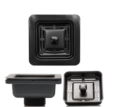 Stainless Steel Waste Coupling For Kitchen Sinks ( Black ) - Fossa Home