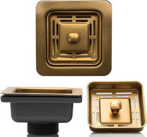 Fossa Stainless Steel Waste Coupling For Kitchen Sinks (Gold) - Fossa Home