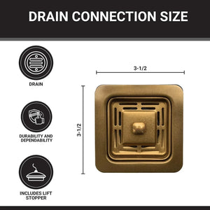 Fossa Stainless Steel Waste Coupling For Kitchen Sinks (Gold) - Fossa Home