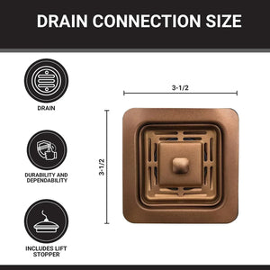 Fossa Stainless Steel Waste Coupling For Kitchen Sinks ( Rose Gold ) - Fossa Home