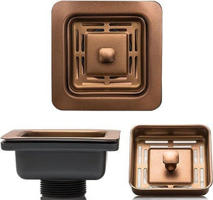 Fossa Stainless Steel Waste Coupling For Kitchen Sinks ( Rose Gold ) - Fossa Home