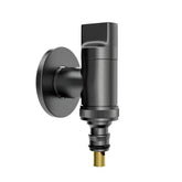 Fossa Laundry Faucet Washing Machine Faucet Water Spigot Outdoor Faucet Handle Hose Faucet Dishwasher Angle Valve (Black) - Fossa Home