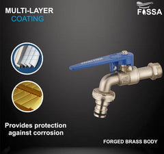 Fossa Nozzle Cock for Bathroom | Washing Machine Tap for Inlet Pipe/Hose | Garden Pipe Tap | Easy Hose Connect Tap | Laundry Dishwasher Hose Connect - Fossa Home