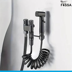 Fossa Premium Bathroom Jet Spray Set Shower Faucet with Ultra - Flexible Hose, Handheld Bidet Sprayer for Toilet Cleaning, Leakproof Bathroom Health Faucet (Black) - Fossa Home