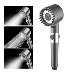 Fossa Snow 2 in 1 Handheld Shower Set with Filter, 3 - Gear Spray High Pressure Shower Head, Hard Water Softener for Shower, High Pressure Hand Shower Head for Bathroom with Pause Switch - Fossa Home