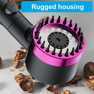 Fossa Snow Shower Head with Filter, High Pressure Shower Head Water Saving, Massage Hand Shower with 3+1 Jet Types, Rain Shower Head with Stop Function with 1.5 Meter Hose Pipe, Hook - Fossa Home