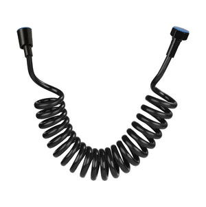 Flexible Spring Shower Hose Pipe - 1 Meter Black - Fossa Home