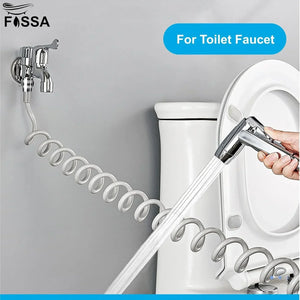 Flexible Spring Shower Hose Pipe - 1 Meter Grey - Fossa Home