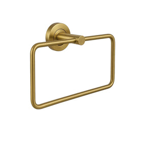 Square Stainless Steel Towel Ring Gold - Fossa Home