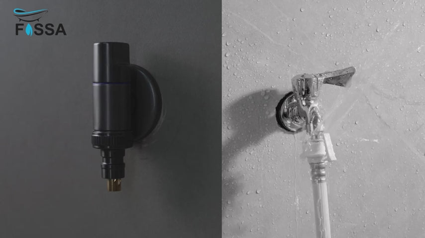 Fossa Laundry Faucet Washing Machine Faucet Water Spigot Outdoor Faucet Handle Hose Faucet Dishwasher Angle Valve (Chrome Finish)