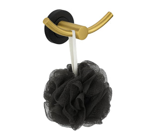 Wall Mounted Stainless Steel Towel & Robe Hook Matte Finish (Gold & Black) - Fossa Home