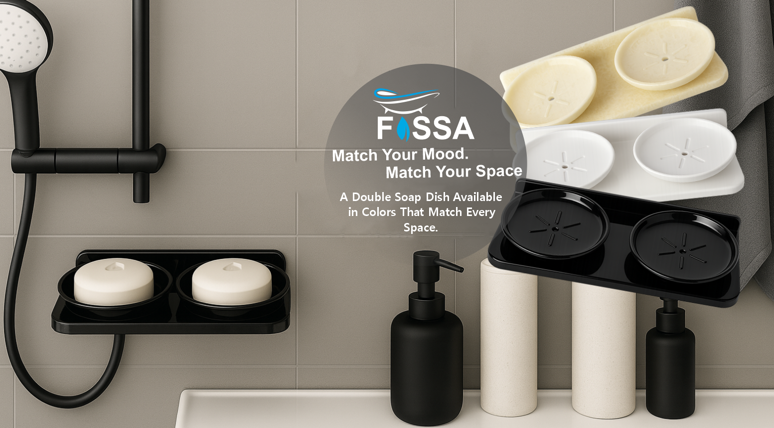 Modern soap dish designed for bathroom use