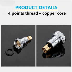 Fossa Washing Machine Tap Faucet Adapter Nozzle Silver Pack OF 1 - Fossa Home