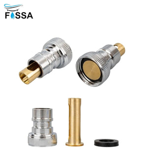 Fossa Washing Machine Tap Faucet Adapter Nozzle Silver Pack OF 1 - Fossa Home