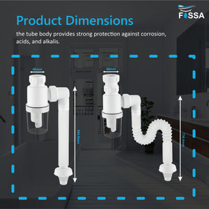 Flexible pipes adapt to different installation requirements and spaces.