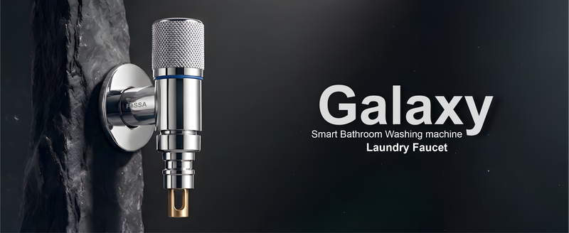 Galaxy Laundry Faucet Silver Stainless Steel Angle Valve
