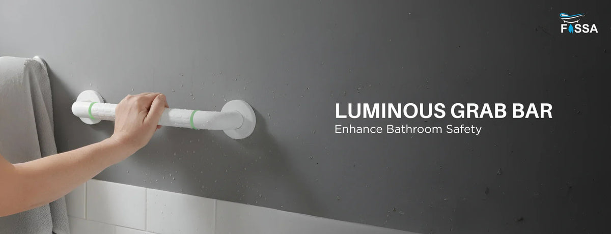 Enhance Bathroom Safety with the Fossa Stainless Steel Luminous Grab ...