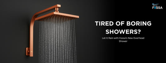 Tired of Boring Showers? Let It Rain with Fossa’s New Overhead Shower