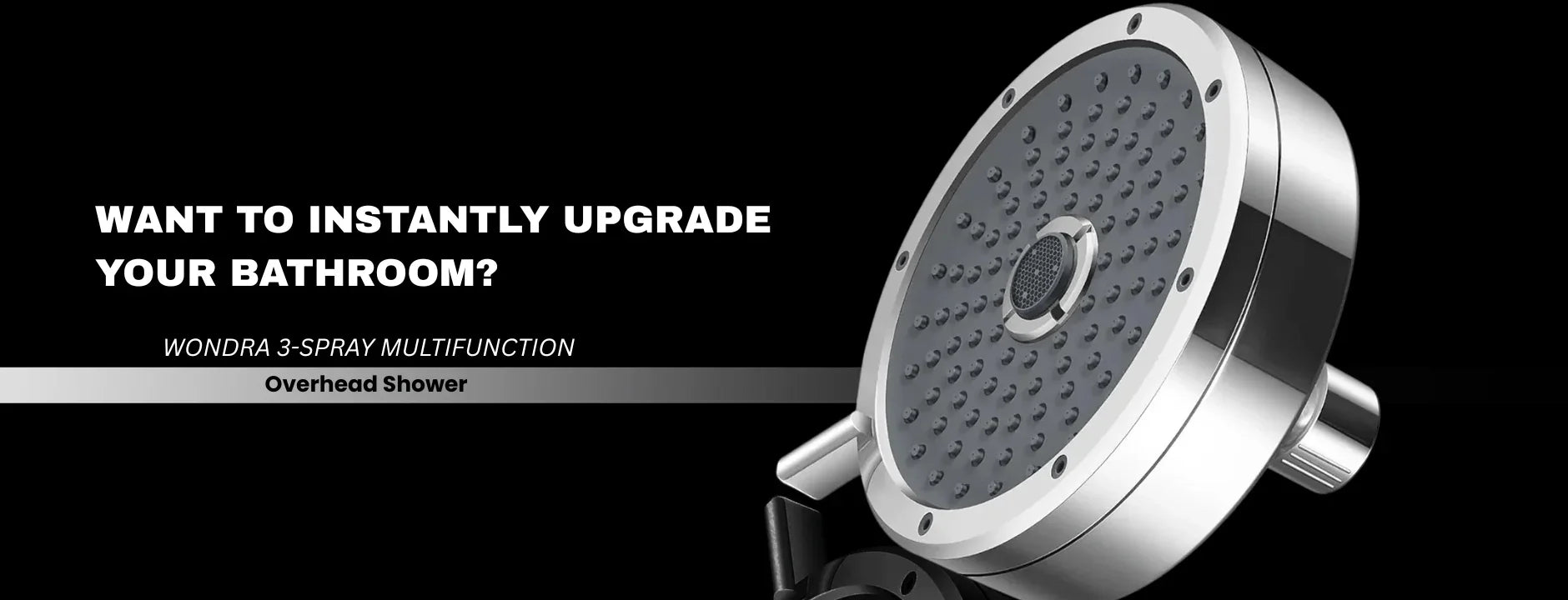 Want to Instantly Upgrade Your Bathroom? Discover How the Wondra 3-Spray Multifunction Overhead Shower - Fossa Home