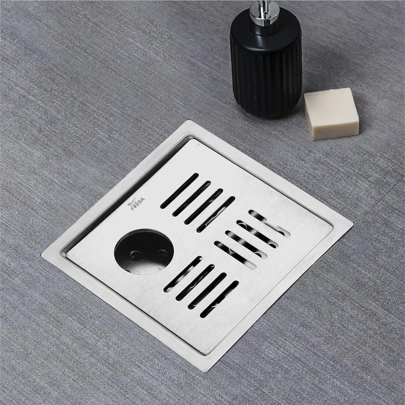 Square Drain With Trap