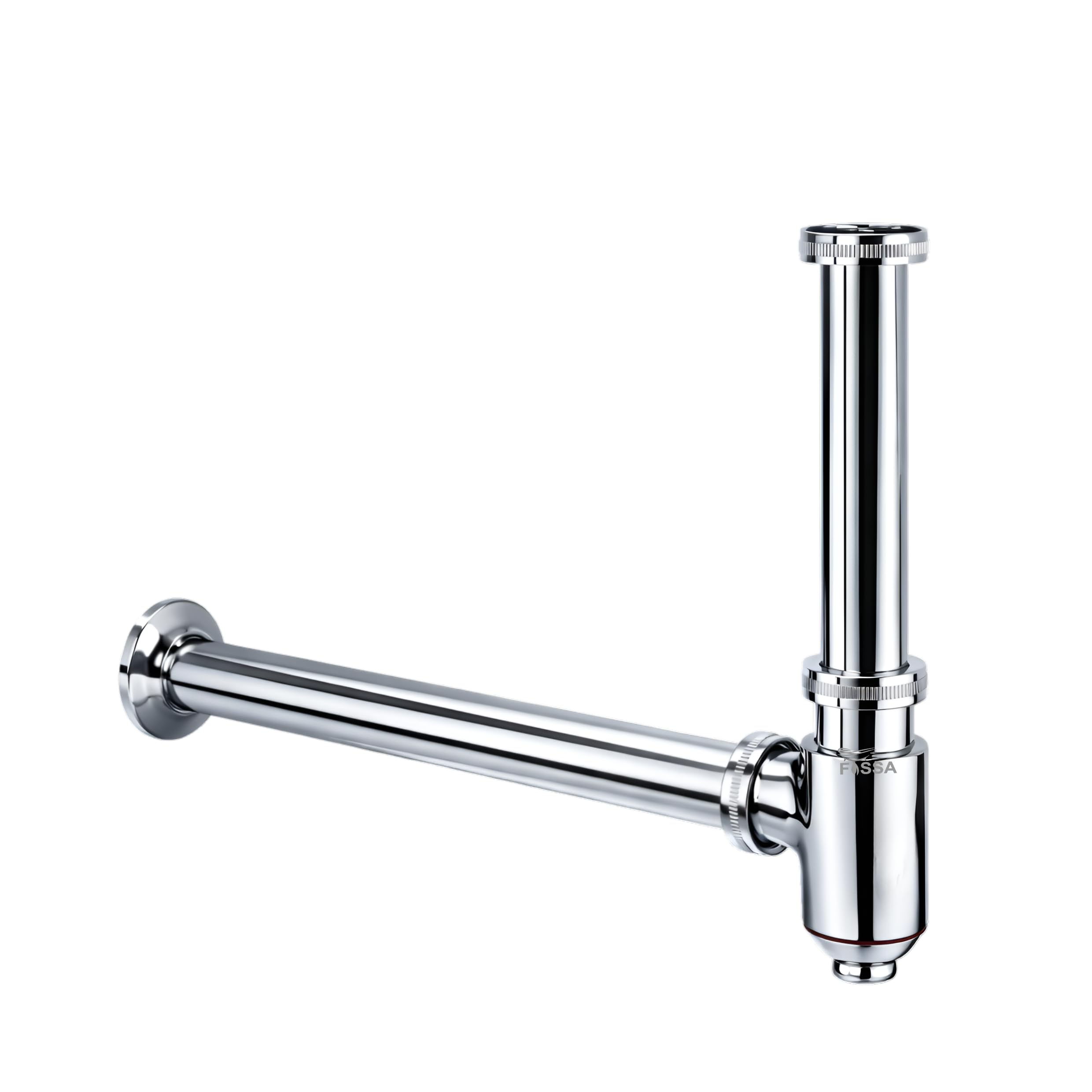 12 inch Wipro Brass Silver Bottle Trap with Flange