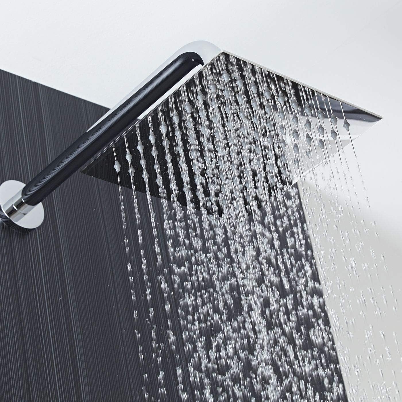 Fossa 16"x1 6" Rain Shower - Fossa Square High Pressure Shower Head Made of 304 Stainless Steel( shower head only )