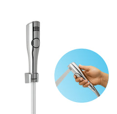 Fossa Italian Health Faucet Bidet Sprayer for Toilet, Handheld Sprayer Cloth Diaper Sprayer Set - ABS (Chrome Finish) | (with 1 mtr Hose Pipe & Hook)